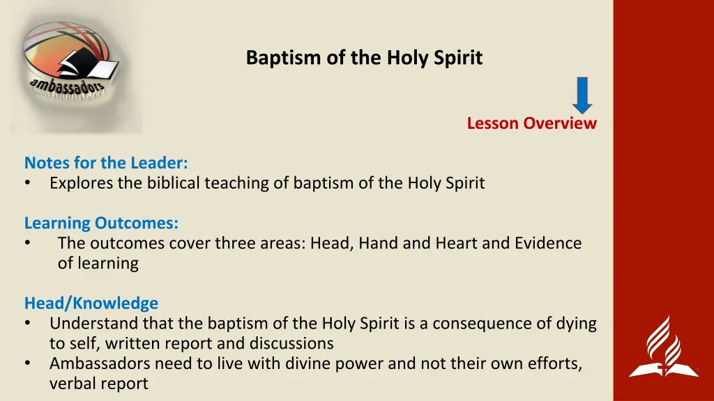 baptism of the holy spirit