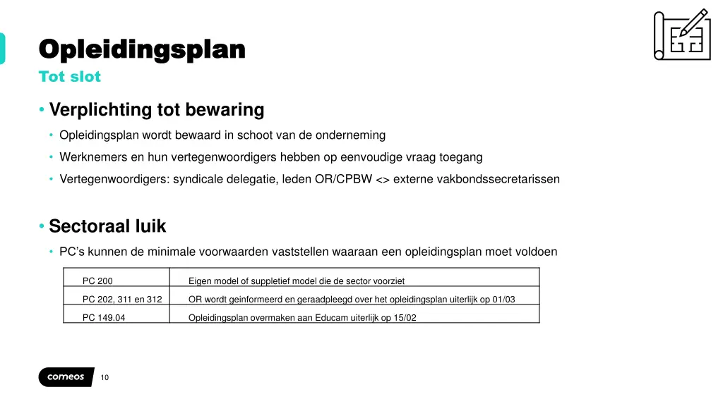 opleidingsplan opleidingsplan tot slot