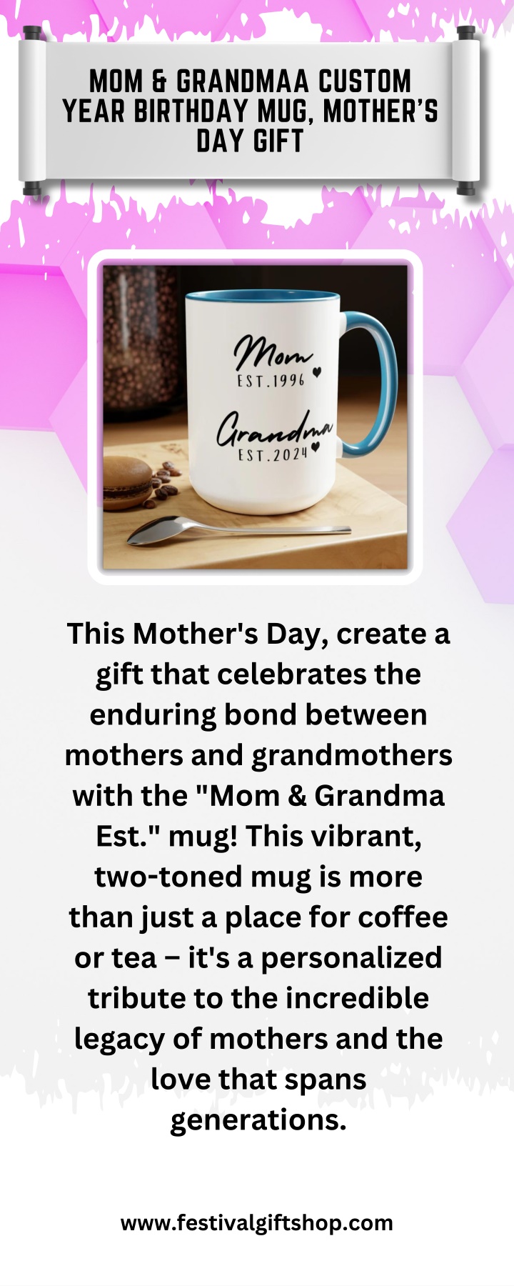 mom grandmaa custom year birthday mug mother