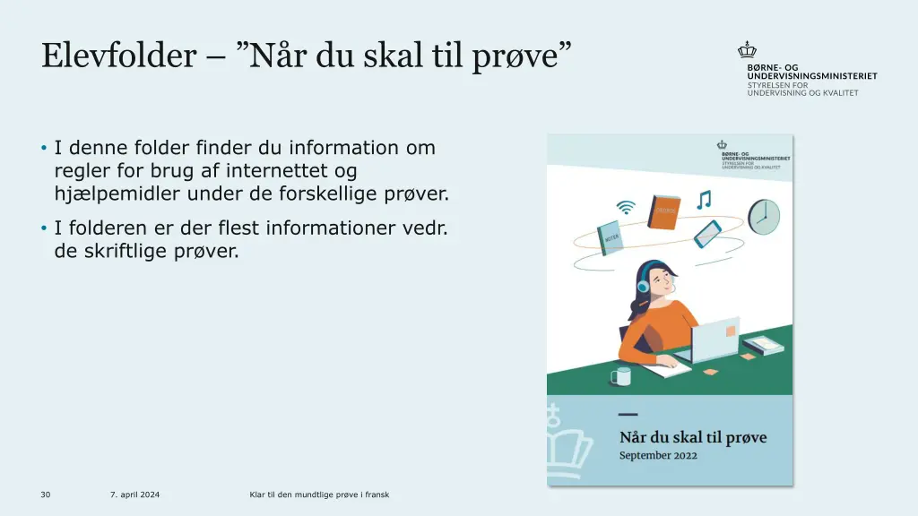 elevfolder n r du skal til pr ve