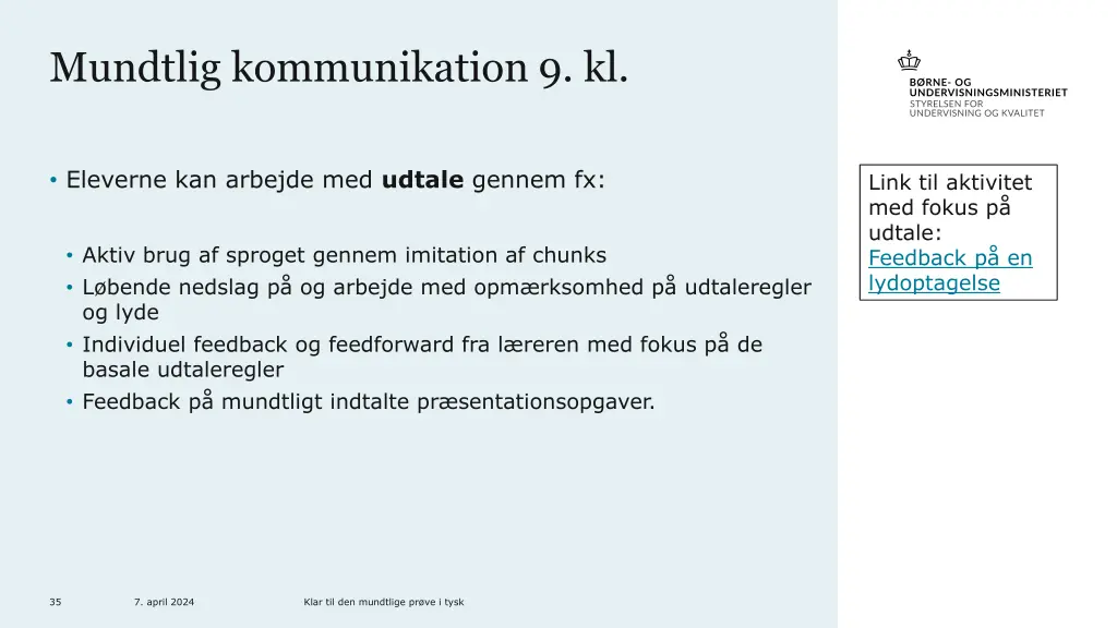 mundtlig kommunikation 9 kl 3