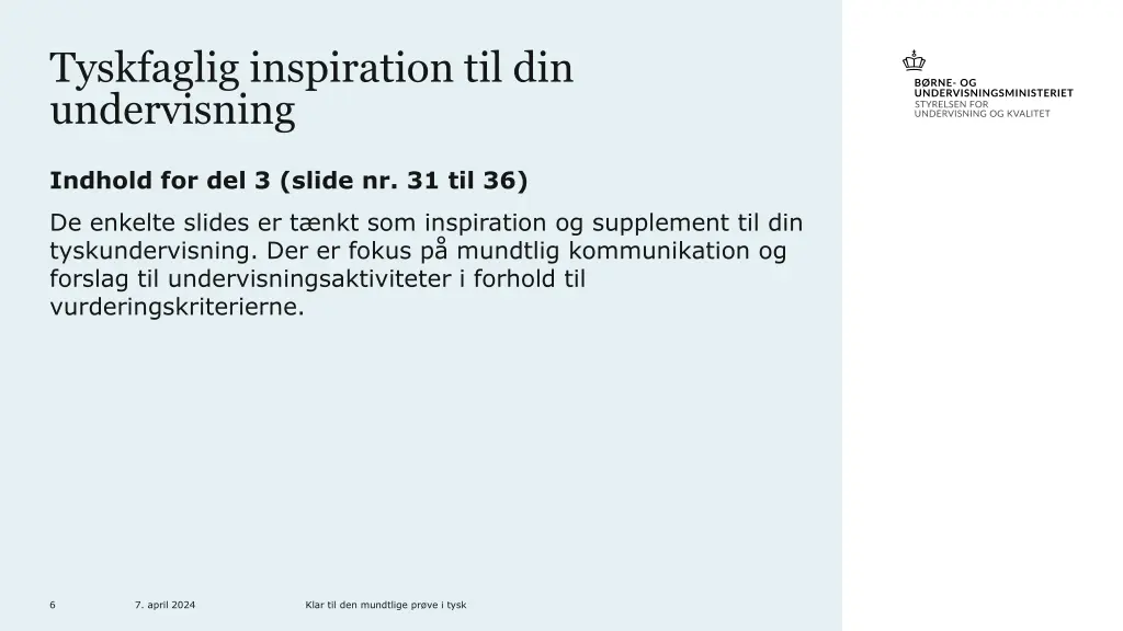 tyskfaglig inspiration til din undervisning