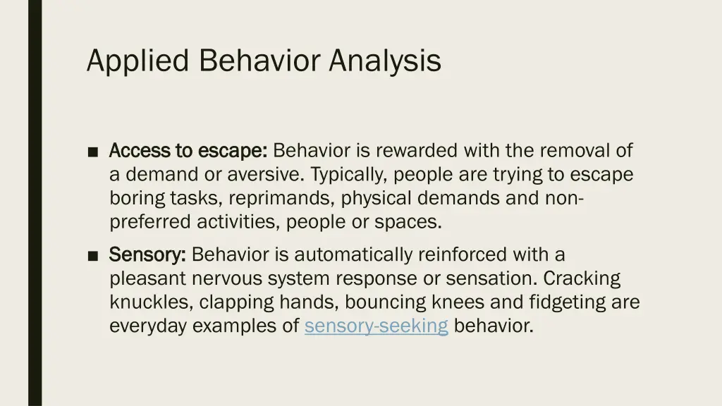 applied behavior analysis 1