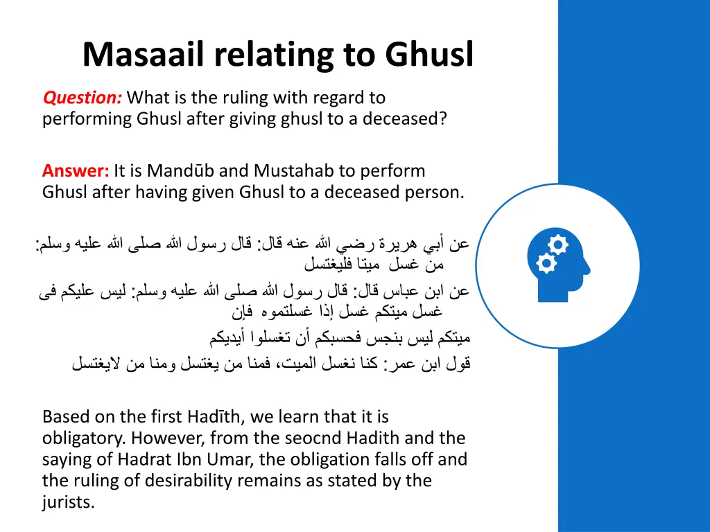 masaail relating to ghusl 1