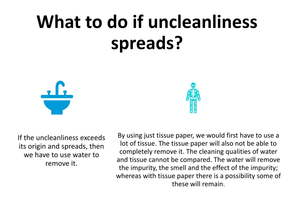 what to do if uncleanliness spreads
