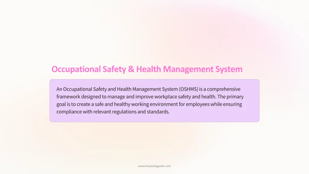 occupational safety health management system 1