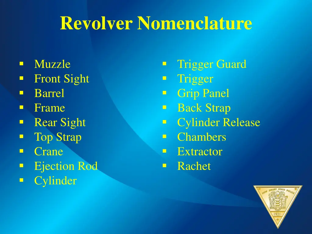 revolver nomenclature