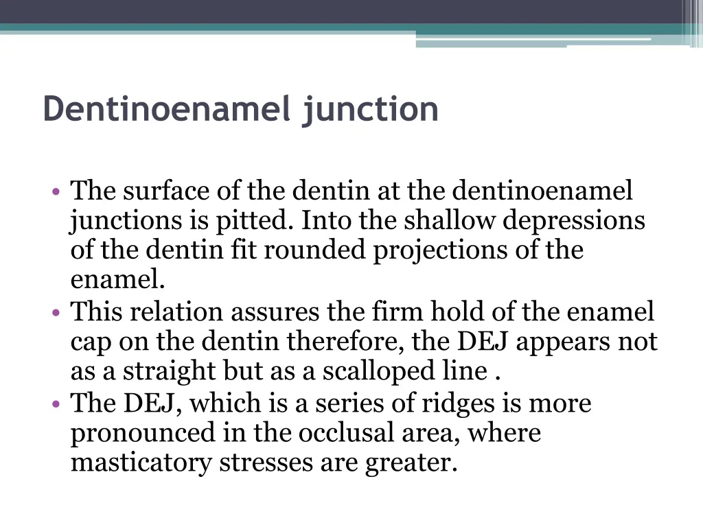 dentinoenamel junction