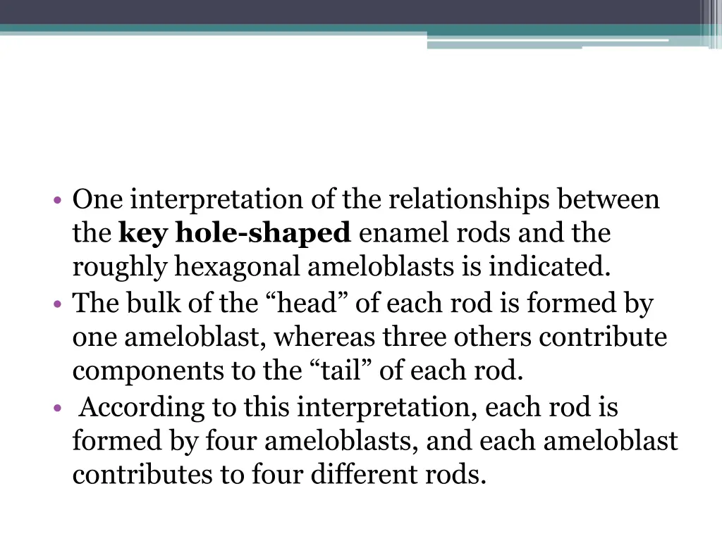 one interpretation of the relationships between