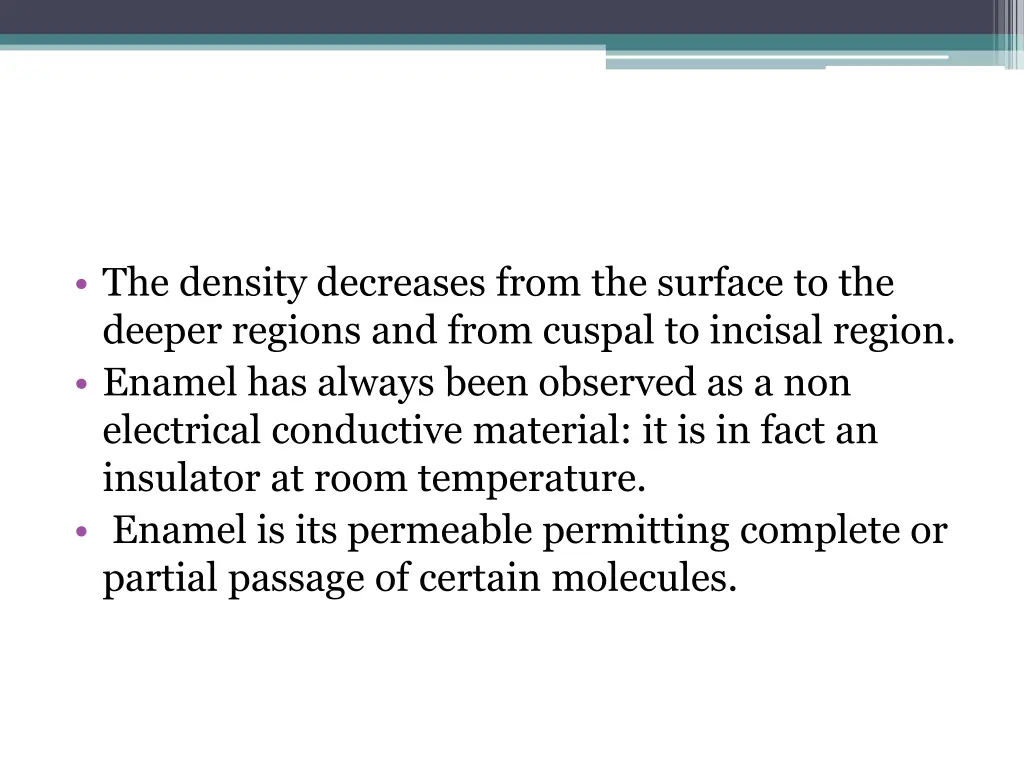 the density decreases from the surface