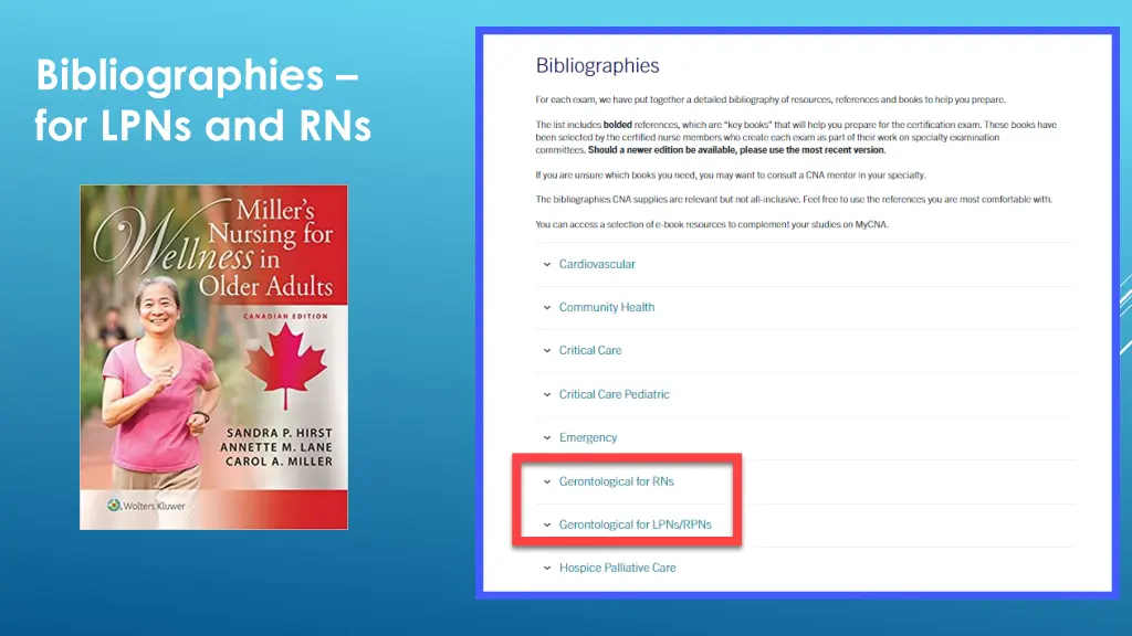 bibliographies for lpns and rns