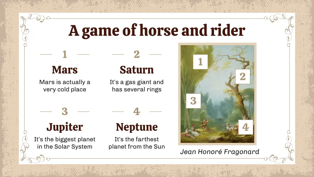a game of horse and rider