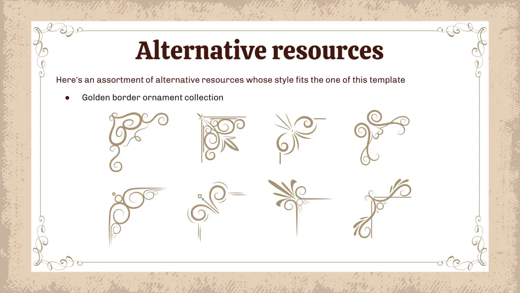 alternative resources