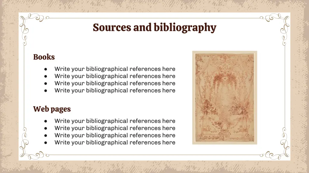 sources and bibliography