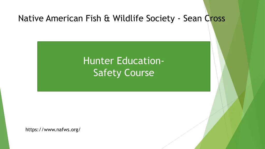 native american fish wildlife society sean cross