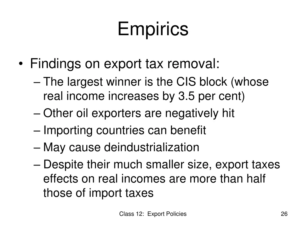 empirics 2