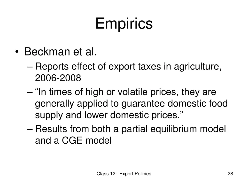 empirics 3