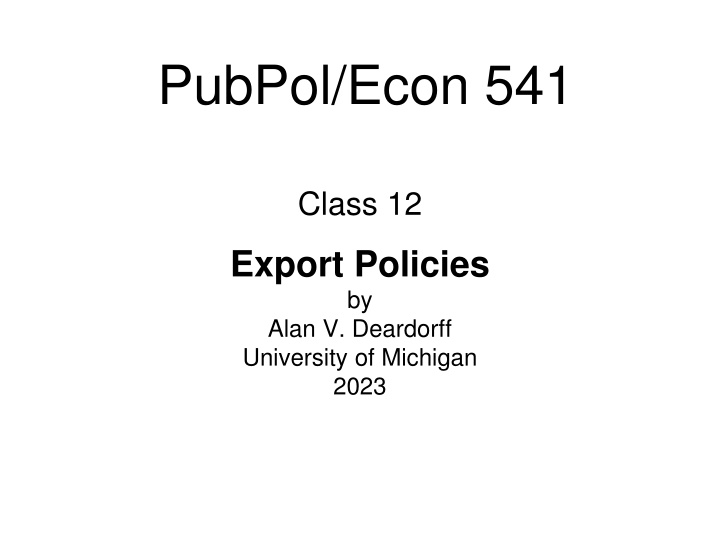 pubpol econ 541