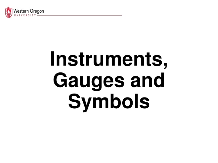 instruments gauges and symbols