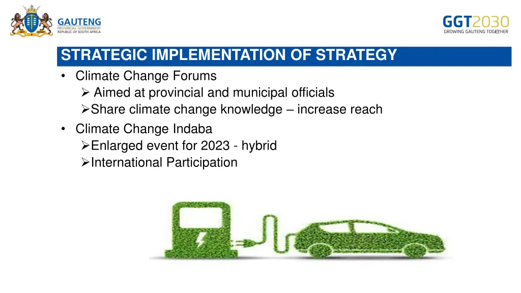 strategic implementation of strategy climate