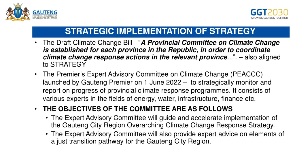strategic implementation of strategy the draft