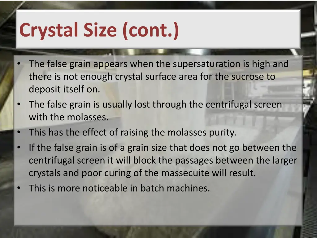 crystal size cont