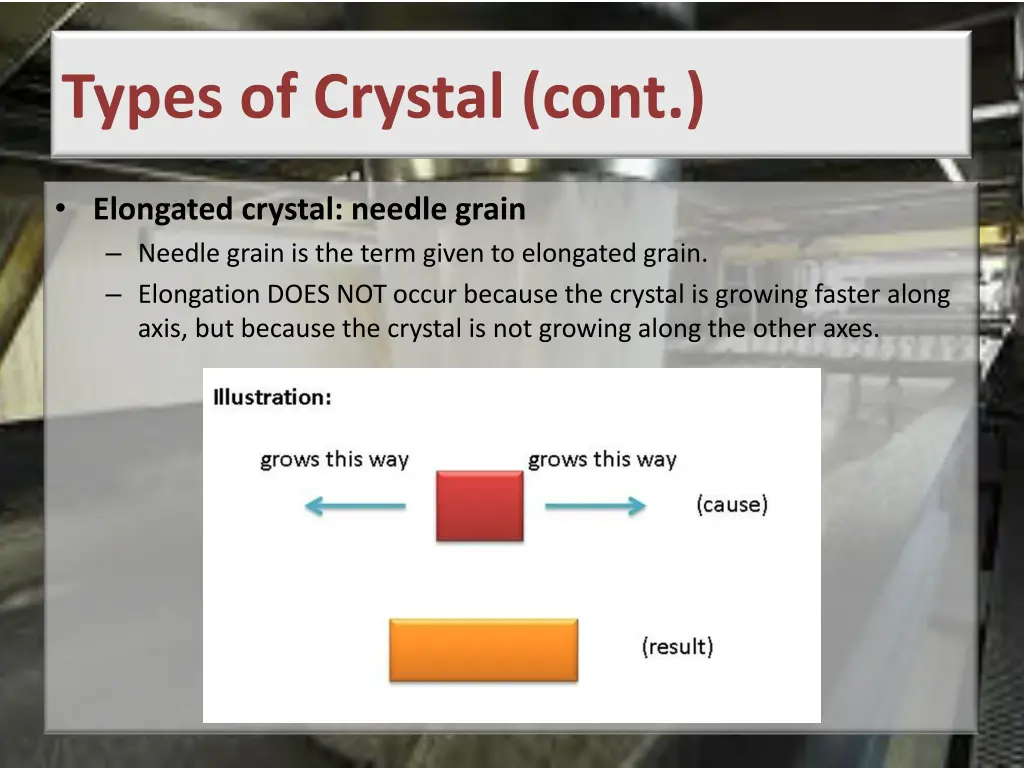 types of crystal cont 1