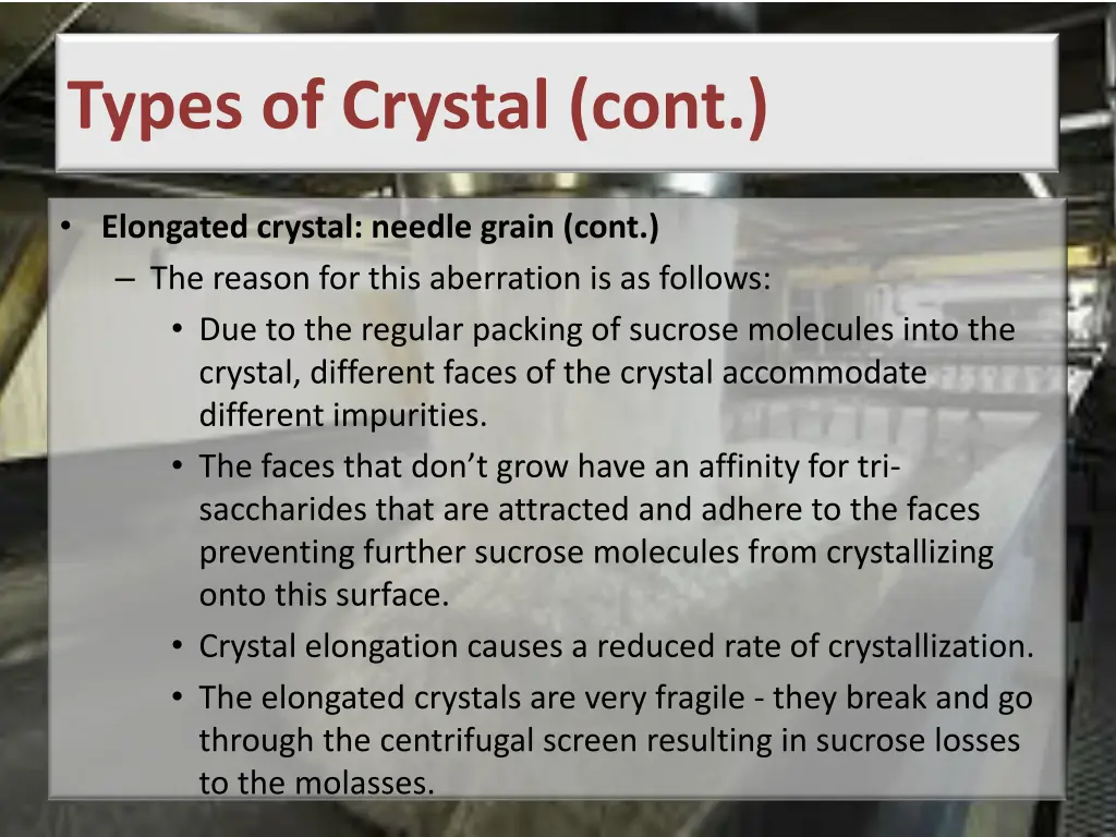 types of crystal cont 2