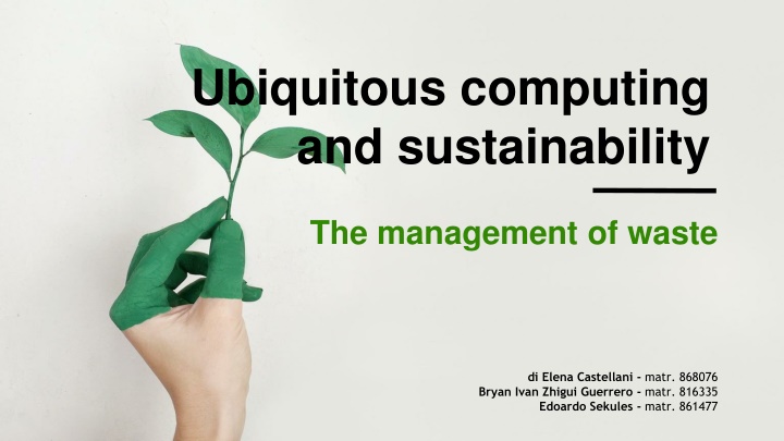 ubiquitous computing and sustainability