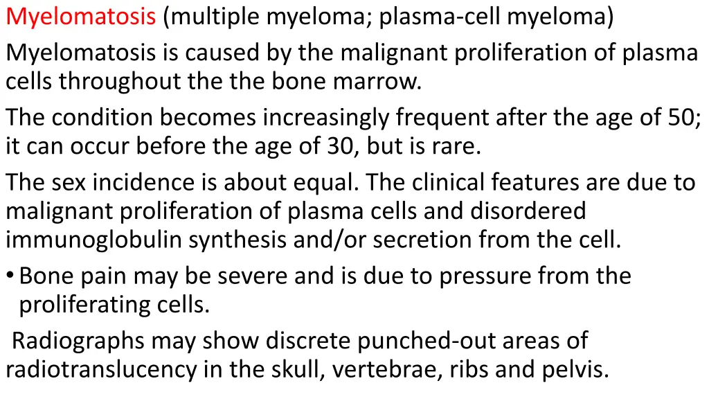 myelomatosis multiple myeloma plasma cell myeloma