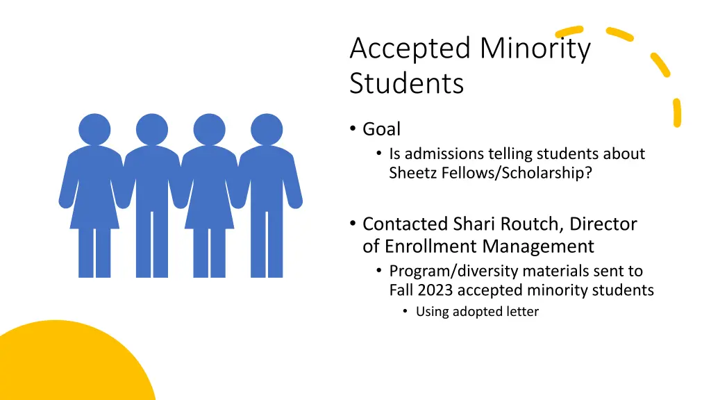 accepted minority students