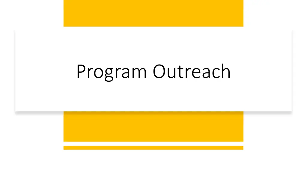 program outreach