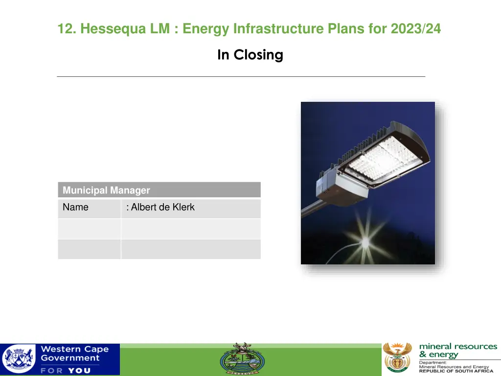 12 hessequa lm energy infrastructure plans