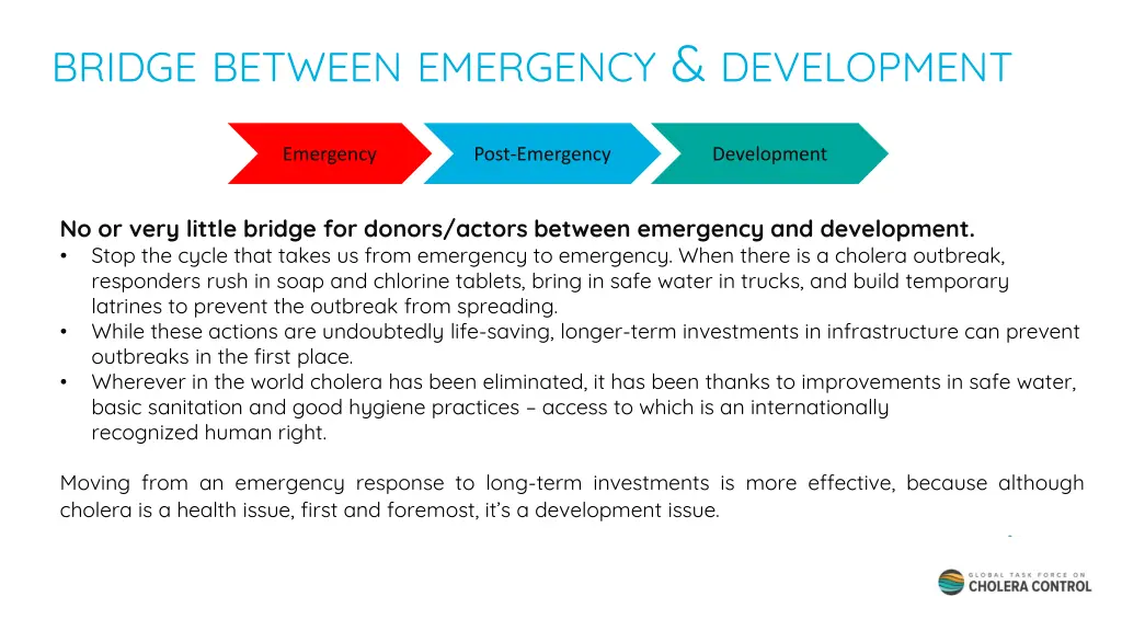 bridge between emergency development