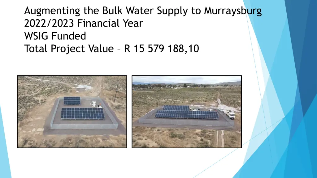 augmenting the bulk water supply to murraysburg