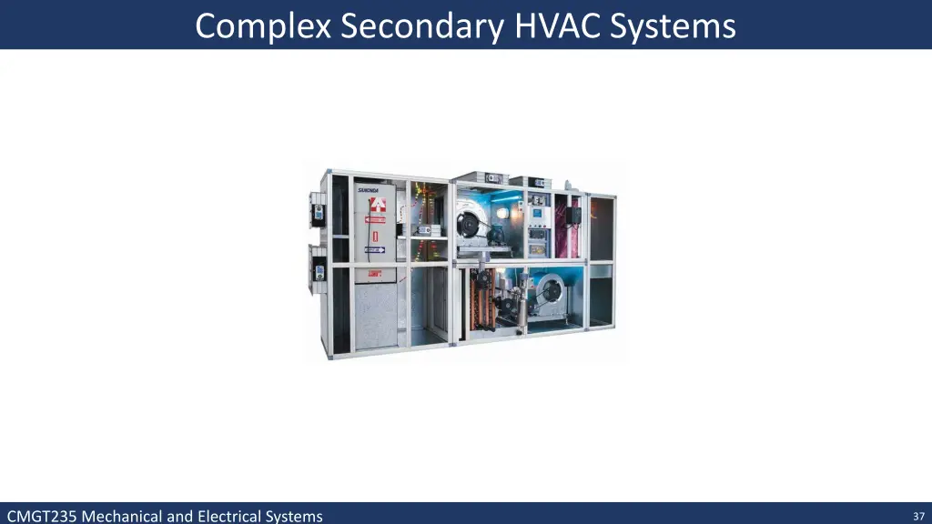 complex secondary hvac systems