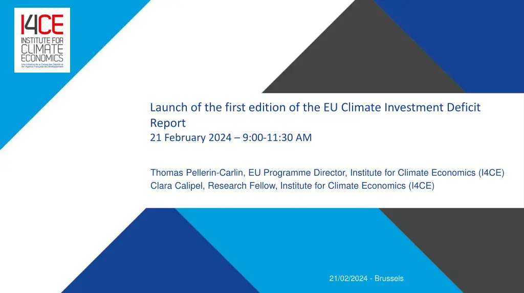 launch of the first edition of the eu climate 1