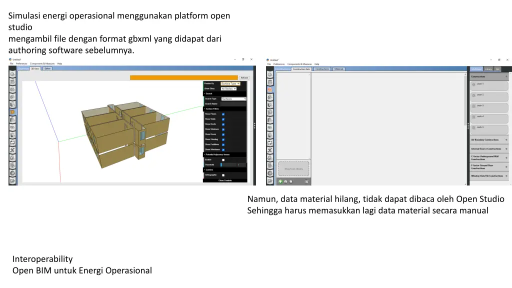 simulasi energi operasional menggunakan platform