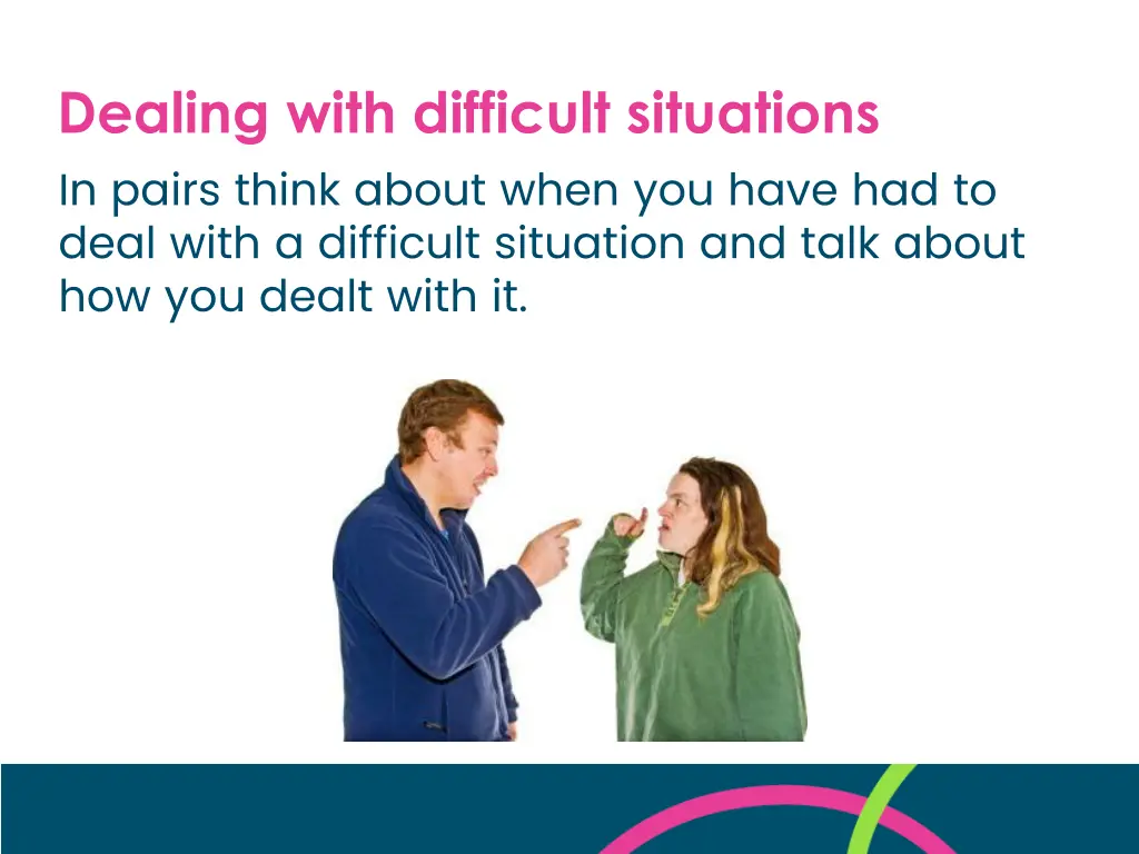 dealing with difficult situations in pairs think