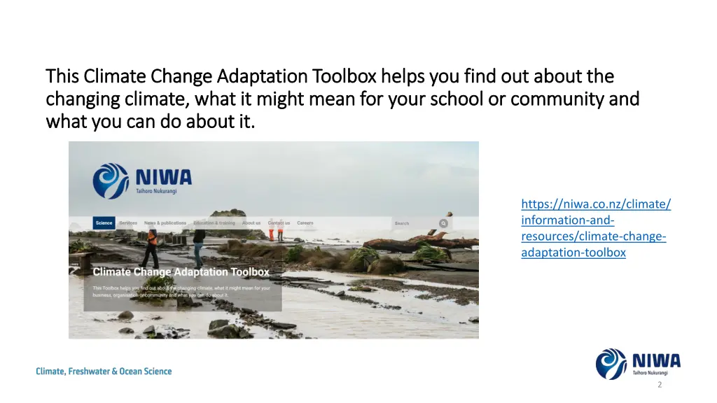 this climate change adaptation toolbox helps