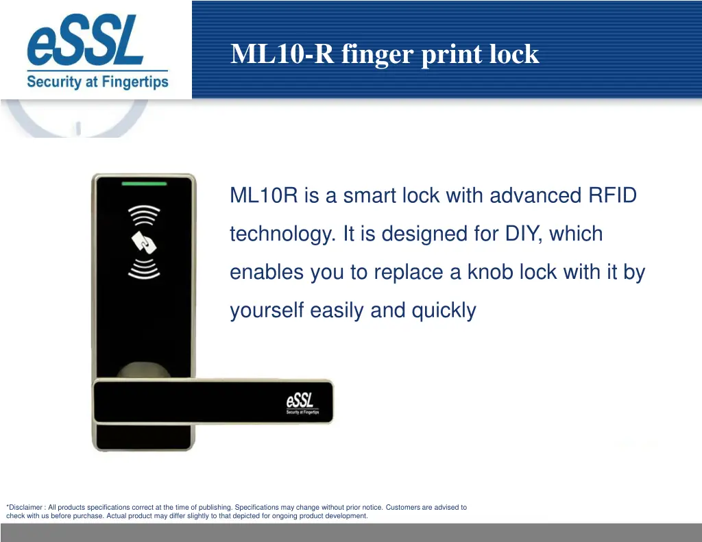 ml10 r finger print lock