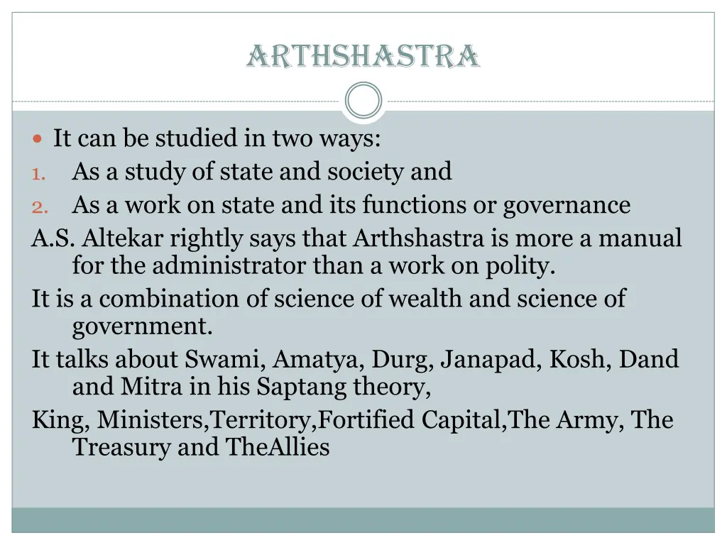 arthshastra