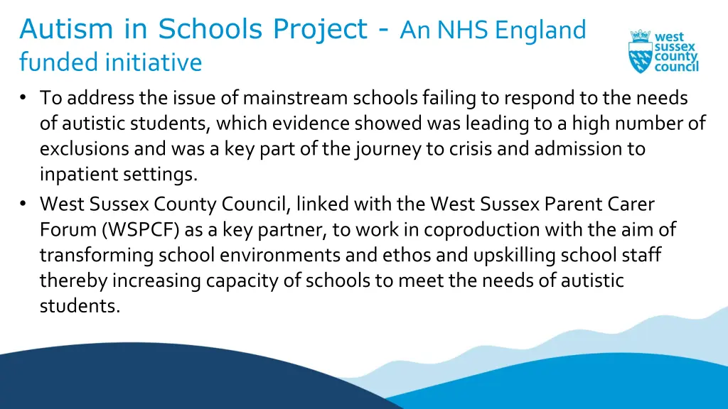 autism in schools project an nhs england funded