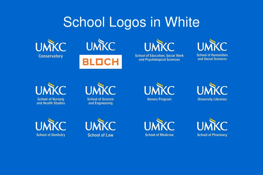 school logos in white