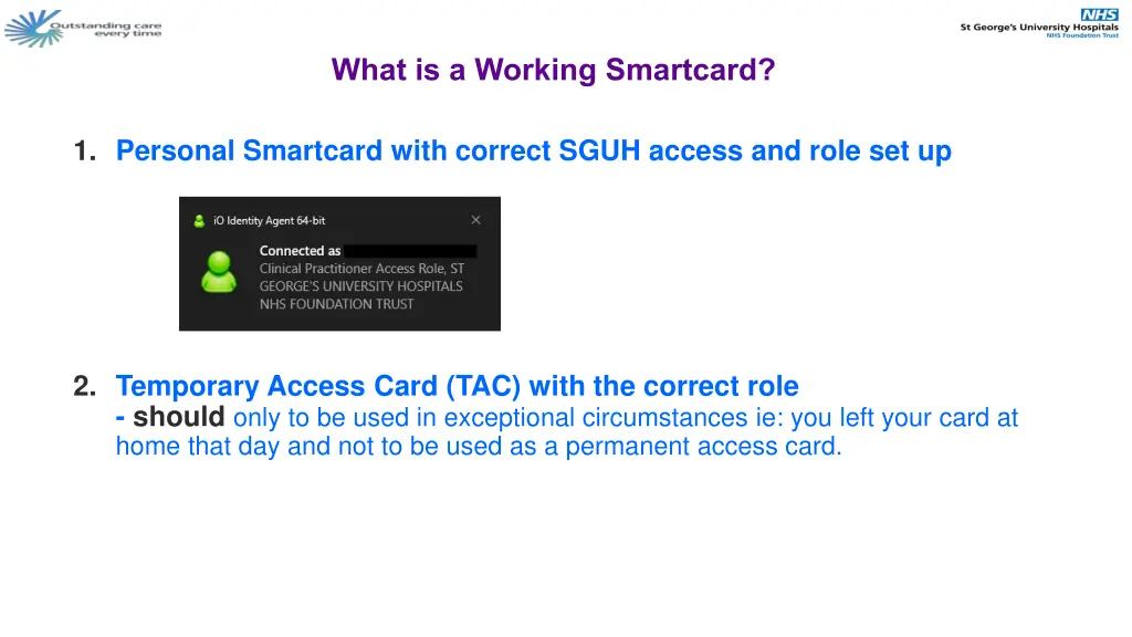 what is a working smartcard