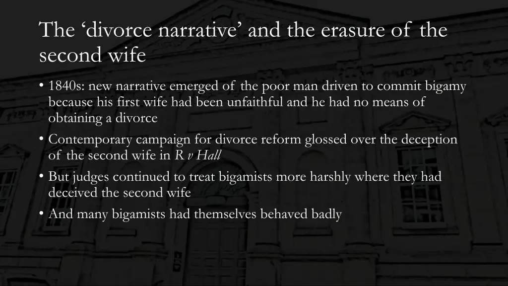 the divorce narrative and the erasure