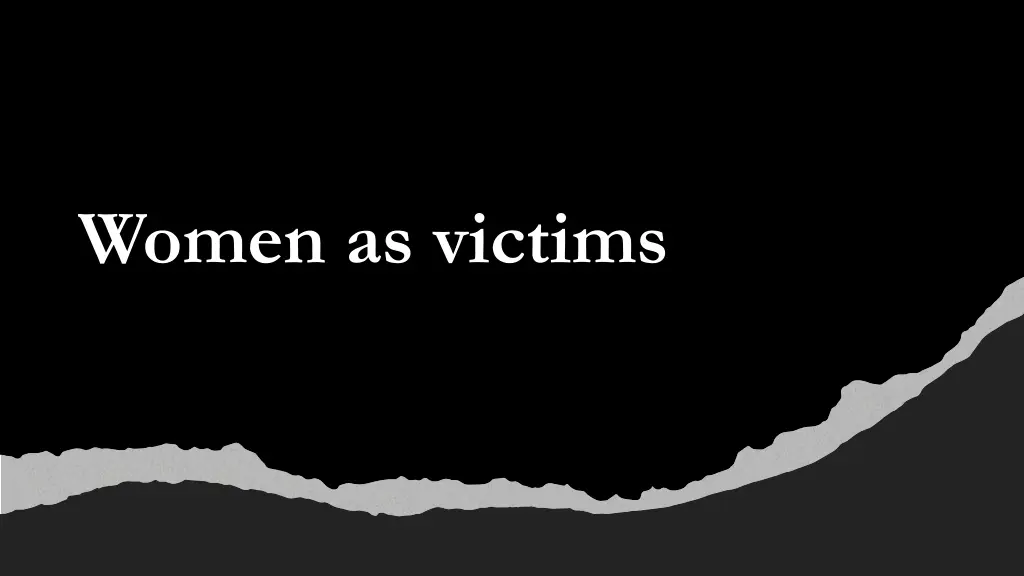 women as victims