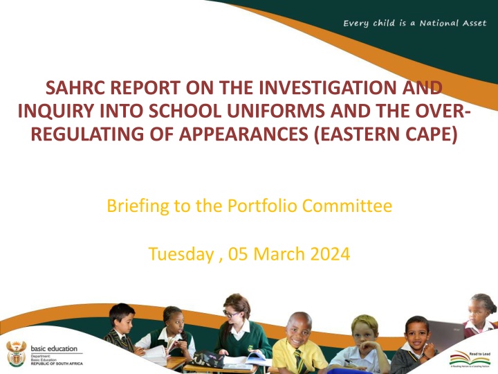 sahrc report on the investigation and inquiry