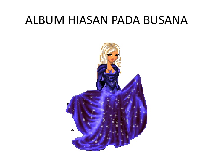 album hiasan pada busana