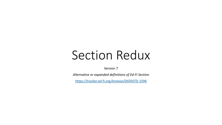 section redux